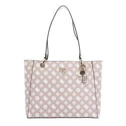 GUESS Sac à épaule vieux rose blanc pour femme - Noelle Girlfriend Tote Bag Rosewood Logo 225204