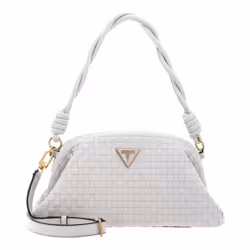 GUESS Pochette gris clair pour femme - Lisbet Frame Clutch Stone 230547