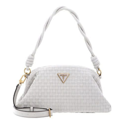 GUESS Pochette gris clair pour femme - Lisbet Frame Clutch Stone 230547