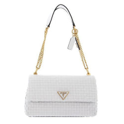 Sac à épaule bandoulière - GUESS - Noelle Xbody Flap Organizer - Crème - 100% polyuréthane - 685 g