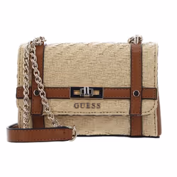 GUESS Sac à épaule bandoulière beige brun clair pour femme - Emilee Mini Convertible Flap Crossbody Bag Natural / Cognac 2514 ...