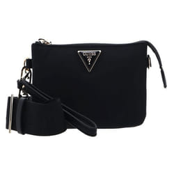 Sac à épaule bandoulière - GUESS - Latona Mini - 3 compartiments - 100% nylon - Noir