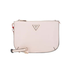 GUESS Sac à épaule bandoulière crème corail pour femme Ilia Two Compartment XBody Top Zip Stone Multi 270513
