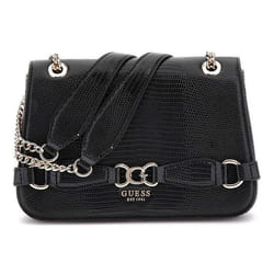 Sac à épaule - GUESS - Arlena Convertible Xbody Flap - Noir - Peau de serpent - 235x145x45 cm