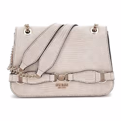 Sac à épaule - GUESS - Arlena Convertible Xbody Flap - Peau de serpent - Taupe - 235x145x45 cm