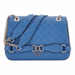 GUESS Sac à épaule bandoulière gris bleu pour femme Arlena Logo Convertible Xbody Flap Slate Logo 270494