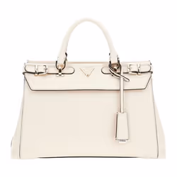 GUESS Sac à épaule bandoulière crème pour femme Levante Luxury Satchel Stone 270548