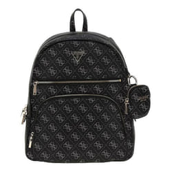 GUESS Sac à dos noir gris pour femme Power Play Tech Backpack Dark Black Logo L 270609