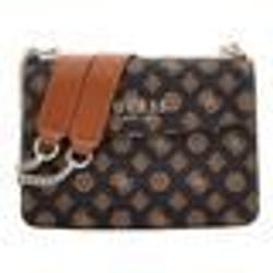 Sac à épaule - GUESS - Evelune Convertible Xbody Flap - Marron foncé - 100% polyuréthane - 23x16x10 cm
