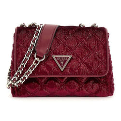 Sac à épaule bandoulière - GUESS - Giully Mini - Rouge foncé - 2 Compartiments - Compact XS