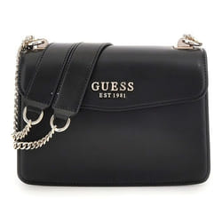 Sac à épaule - GUESS - Evelune Convertible Xbody Flap - Noir - 100% polyuréthane - 23x16x10 cm