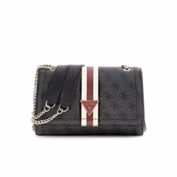 Sac à épaule - GUESS - Noelle Convertible Xbody Flap - Gris foncé/beige - 24x14x9 cm - 657 g