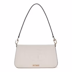 Sac à épaule - GUESS - Eco Mietta Flap - Beige - 100% polyuréthane - Dimensions 235x12x4 cm