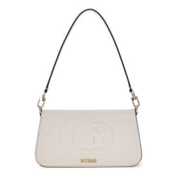 Sac à épaule - GUESS - Eco Mietta Flap - Beige - 100% polyuréthane - Dimensions 235x12x4 cm