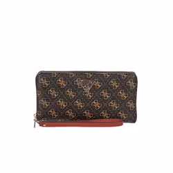Portefeuille Guess Femme Laurier 4g Marron Polyurethane