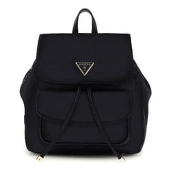 Sac à dos - GUESS - Cresidia Flap Backpack S - Noir - 100% polyuréthane - 24x23x10.5cm