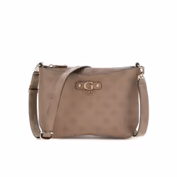 GUESS Sac à épaule bandoulière taupe pour femme - Gerty Girlfriend Satchel Dark Taupe 292800