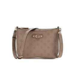 GUESS Sac à épaule bandoulière taupe pour femme - Gerty Girlfriend Satchel Dark Taupe 292800