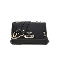 Sac à épaule - GUESS - Silvye Convertible Xbody Flap Bag - Noir - 100% polyuréthane - 686 g