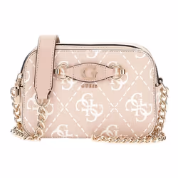 GUESS Sac à épaule bandoulière beige pour femme - Izzy Camera Bag Sand Logo 293481