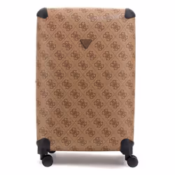 GUESS Valise brun clair marron pour femme - 28 IN 8-WHEELER Exp. L Latte Logo / Brown 296165