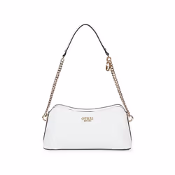 GUESS Sac à épaule blanc pour femme - Betula Top Zip Shoulder Bag 300568