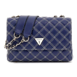 Sac à épaule bandoulière - GUESS - Cruise Vibe - Bleu foncé - Blanc - Design matelassé