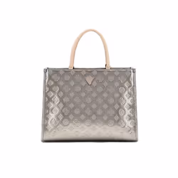 Sac à épaule - GUESS - Arnela Girlfriend Tote - Argenté - 100% polyuréthane - Design élégant