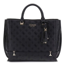 GUESS Sac shopper noir pour femme - Zarela Girlfriend Tote Black Logo 296944