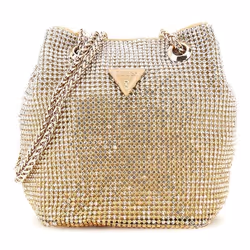 GUESS Sac de soirée or pour femme - Zalina Mini Pouch 297918