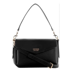 GUESS Sac à épaule bandoulière noir pour femme - Brenton Flap Shoulder Bag 296903