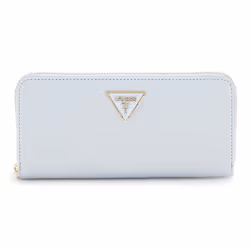 GUESS Porte-monnaie bleu clair pour femme - Laurel II Large Zip Around Wallet L Misty Blue 313019