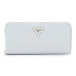 GUESS Porte-monnaie bleu clair pour femme - Laurel II Large Zip Around Wallet L Misty Blue 313019