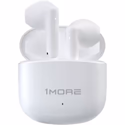 1MORE Q10 Écouteurs sans fil mini Son Stéréo 13mm Oreillette Bluetooth 5.3 étanches IPX4 26H dAutonomie blanc