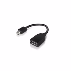 Lenovo 4X90L13971, Mini DisplayPort, DisplayPort, Mâle, Femelle, Noir, -5 - 45 °C