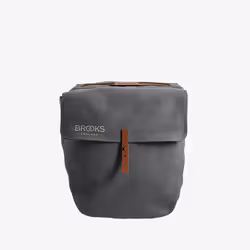 Brooks Brick Lane Pannier Arrière Sacoche pour bicyclette 15 L Toile, Cuir Gris