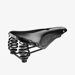 Brooks Flyer Carved, Selle de vélo, Ville, Noir, Monochromatique, Cuir, Acier