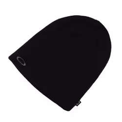 Bonnet Oakley Fine Knit Beanie - OAKLEY - Noir - Tricot fin + acrylique - Logo brodé - 21 cm de profondeur