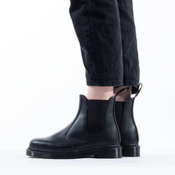 Bottes Mono Smooth Chelsea Cuir Noir