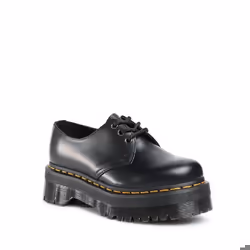 Derbie cuir plateforme Dr Martens Quad 1461