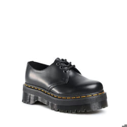 Derbie cuir plateforme Dr Martens Quad 1461