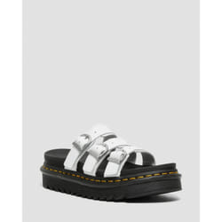 Sandales Blaire Slide Cuir Blanc