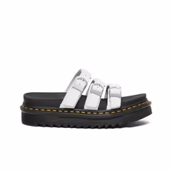 Sandales Blaire Slide Cuir Blanc