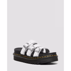 Sandales Blaire Slide Cuir Blanc