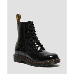 Dr Martens 1460 Patent Lamper Leopard Emboss Noir / Black