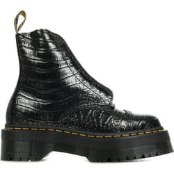 Boots Dr Martens Sinclair - Femme - Cuir - Zip - Noir - Compensé - Hauteur 5cm