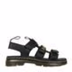 Sandales Dr Martens Callan J - Enfant - Cuir - Noir - Lacets
