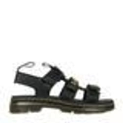 Sandales Dr Martens Callan J - Enfant - Cuir - Noir - Lacets