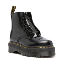 Bottes Sinclair Zip-Up Cuir Noir