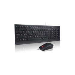 Lenovo 4X30L79917 clavier Souris incluse USB Français, Allemand, Suisse Noir